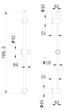 Душевая cтойка, арт. VSR21, VODA