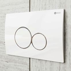 Клавиша смыва для инсталляции Point Виктория, белая/хром, PN44061WC