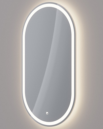 Зеркало Dreja LUNO 55х100 см, сенсорный выключатель, LED-подсветка, ф-я антизапотевания 