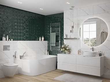 Столешница Cersanit STONE из керамогранита Energy 80x45x2 белый матовый