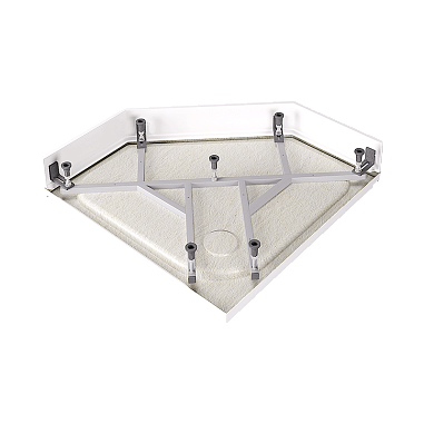 Поддон Alex Baitler АВ10017V-1 пятиугольный в сборе (1000*1000*170) 