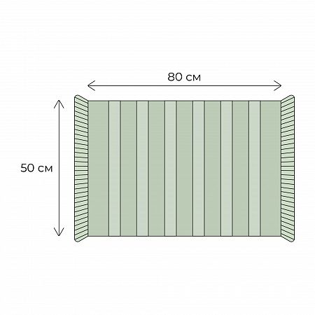 Fixsen SANDAL FX-8020N Коврик для ванной 50х80см, светло-серый