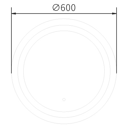 Зеркало HAIBA HB662 LED 600 мм