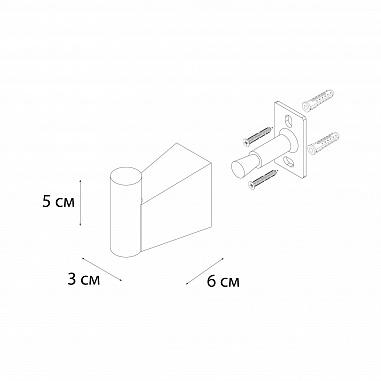 Fixsen TREND GRAPHITE FX-98005 Крючок одинарный, графит-сатин