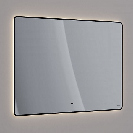 Зеркало Lemark MIOBLACK 120х80см с интерьерной подсветкой, с подогревом