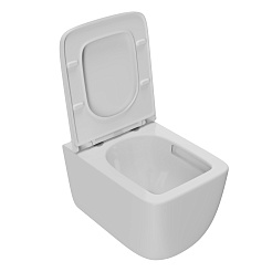 Унитаз подвесной Point Меркурий безободковый, белый мат сиденье дюропласт микролифт б-съем PN41831WM