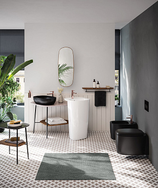 Биде VITRA Plural 7831B483-0288, подвесное, матовый Черный