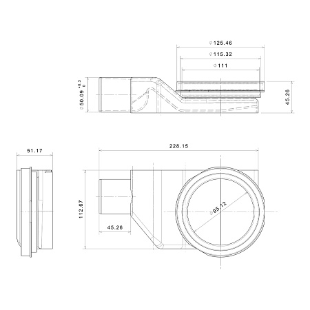 Душевой лоток POINT Деметра стекло белое 750 арт PN50575GLW
