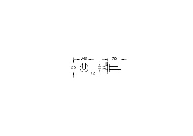 Крючок для халата Vitra Minimax S A44787 Хром