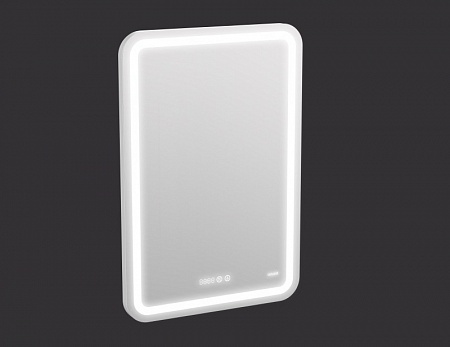 Зеркало Cersanit LED DESIGN PRO 050 55 хол. тепл. cвет часы с подсветкой прямоугольное