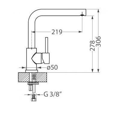 Смеситель для кухни Alveus Selma Chr хром