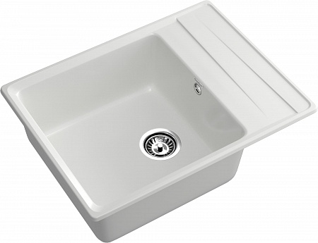 Мойка кухонная GranFest LEVEL GF-LV-660L чаш+кр 660*500мм иней, мрамор  