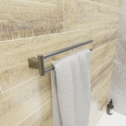 Fixsen TREND GRAPHITE FX-98002А Полотенцедержатель рога 2-ой, графит-сатин