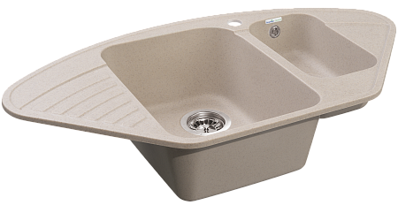 Мойка кухонная GranFest QUARZ GF-Z14 угл.1,5 чаш. 930*500 (песок)