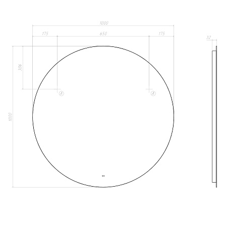 Зеркало VIGO Otti Classic 1000