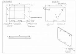 Зеркало Cersanit LED DESIGN PRO 070 80 bluetooth часы с подсветкой прямоугольное
