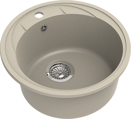 Мойка кухонная EWIGSTEIN Elegant R45 1-чаша D-484мм темно-бежевый
