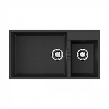 Мойка Omoikiri Tedori 85-2-U-BL Tetogranit/черный NEW