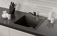 Мойка кухонная ULGRAN Quartz Forte 425-09, асфальт