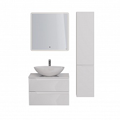 Зеркало Lemark ELEMENT 70х80см с подсветкой, с подогревом