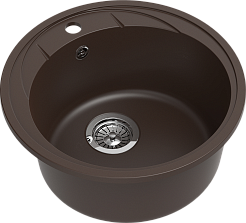 Мойка кухонная EWIGSTEIN Elegant R45 1-чаша D-484мм шоколад