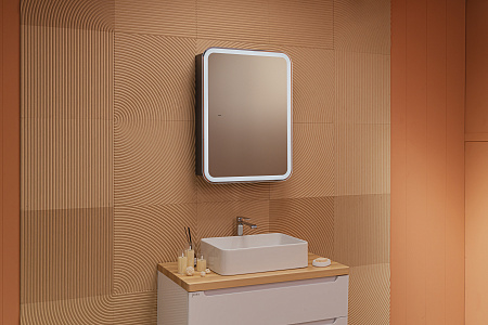 Зеркало-шкаф Silver Mirrors Фиджи-Антрацит Flip 60 ИК (бесконтактный сенсор)