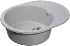 Мойка кухонная GranFest QUARZ GF-Z-58 чаша с крылом 620*480мм сер