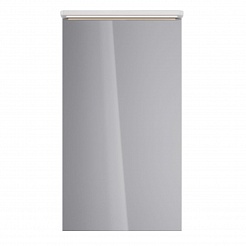 Шкаф зеркальный Lemark ZENON 45х80см 1 дв, петли слева, с козырьком-подсветкой, с розеткой, Белый гл