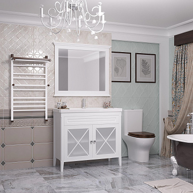 Унитаз-компакт OPADIRIS Палермо OS24722A безободковый, сиденье антикварн.орех, крышка бачка керамика