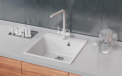 Мойка кухонная ULGRAN Quartz Forte 505-04, платина