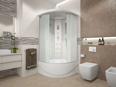 Душевая кабина Erlit ER4510TP-C3-RUS (1000x1000x2150)