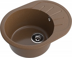 Мойка кухонная GranFest Rondo GF-R580L терракот
