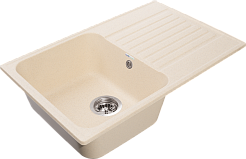 Мойка кухонная GranFest QUARZ GF-Z78 Чаш+крыл 740*480 мм бежевый