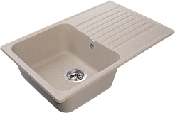 Мойка кухонная GranFest QUARZ GF-Z78 Чаша+кр 740*480мм песок