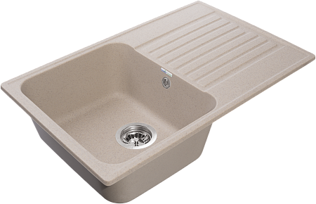 Мойка кухонная GranFest QUARZ GF-Z78 Чаша+кр 740*480мм песок