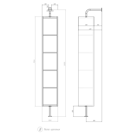 Стеллаж поворотный VIGO Grani 300