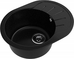Мойка кухонная GranFest Rondo GF-R580L черный