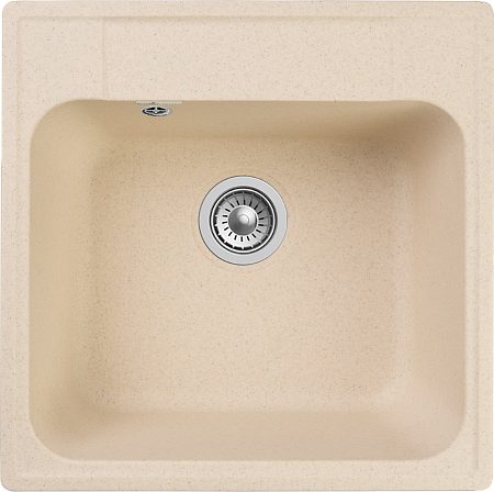 Мойка кухонная GranFest QUARZ GF-Z48 1-чаш. 480*480 (бежевый)