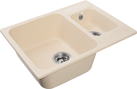 Мойка кухонная GranFest QUARZ GF-Z09 1.5-чаш. 620*480 (бежевый)