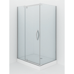 Душевое ограждение Alex Baitler AB214-120 (1200x900x2000) прямоугольное, прозрачное