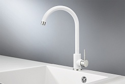 Смеситель для кухни Point PN3101W белый