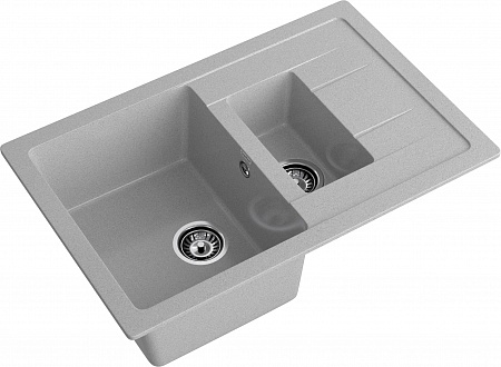 Мойка кухонная GranFest Quadro GF-Q775KL серый