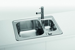 Мойка кухонная Alveus Line Maxim 50 SAT 610х500х190 нержавеющая сталь, с сифоном