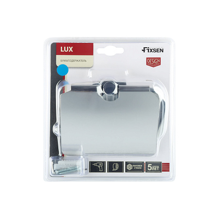 Fixsen LUX CHROME FX-15010 Бумагодержатель с крышкой, хром