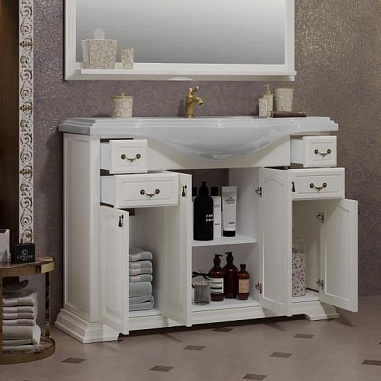 Тумба OPADIRIS Риспекто 100, слоновая кость (под раковину Kirovit Классик 105)