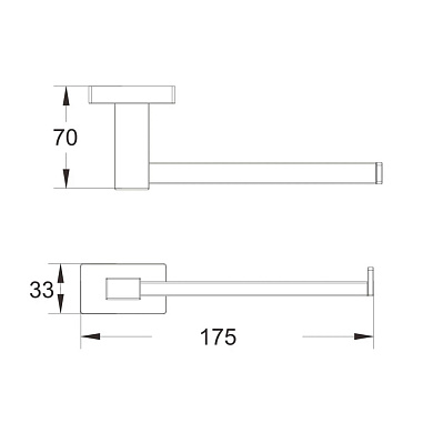 Держатель для туалетной бумаги BELZ B90403-2, нержавеющая сталь, оружейная сталь
