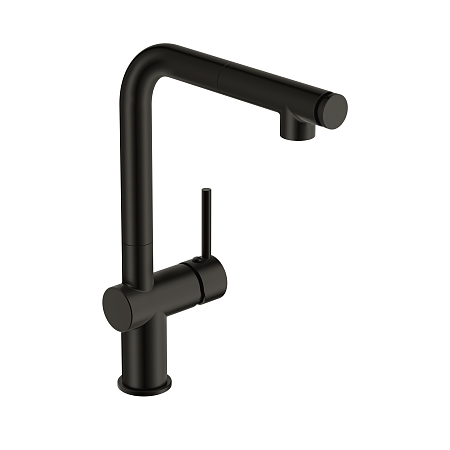 Смеситель Cersanit для кухни FLAVIS однорычажный с выдвижным изливом два режима, черный