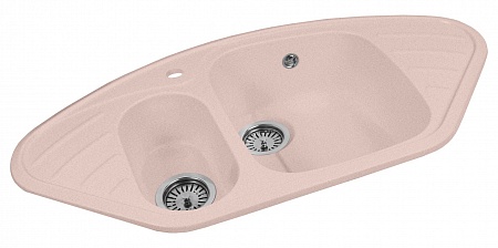 Гранитная мойка AquaGranitEx M-14 розовый