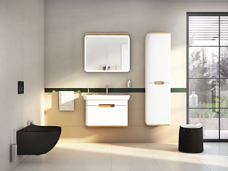 Унитаз Vitra Sento 7748B083-0101, подвесной, безободковый,  матовый черный