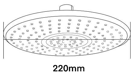 Верхний душ VTS05, VODA